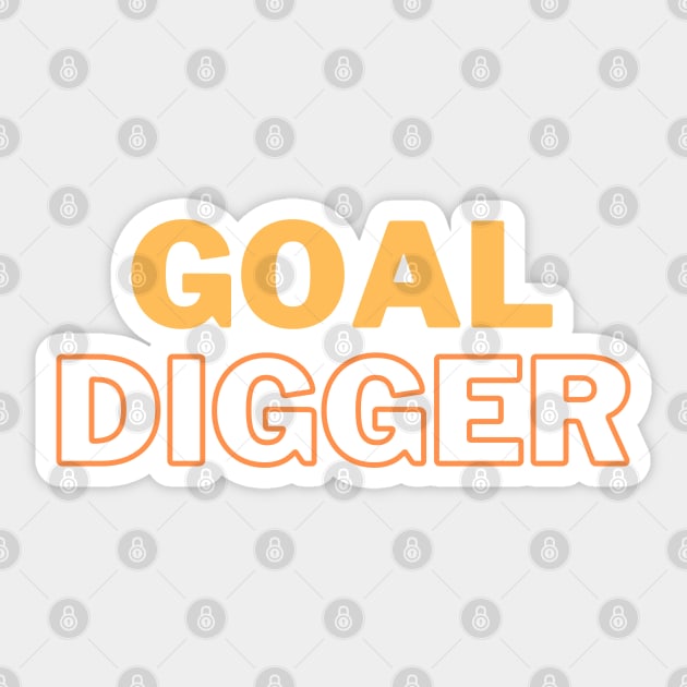 Goal Digger Sticker by stickersbyjori